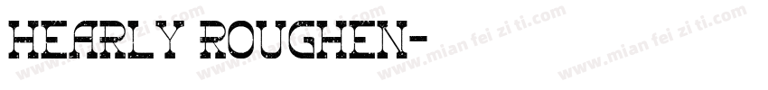 Hearly Roughen字体转换